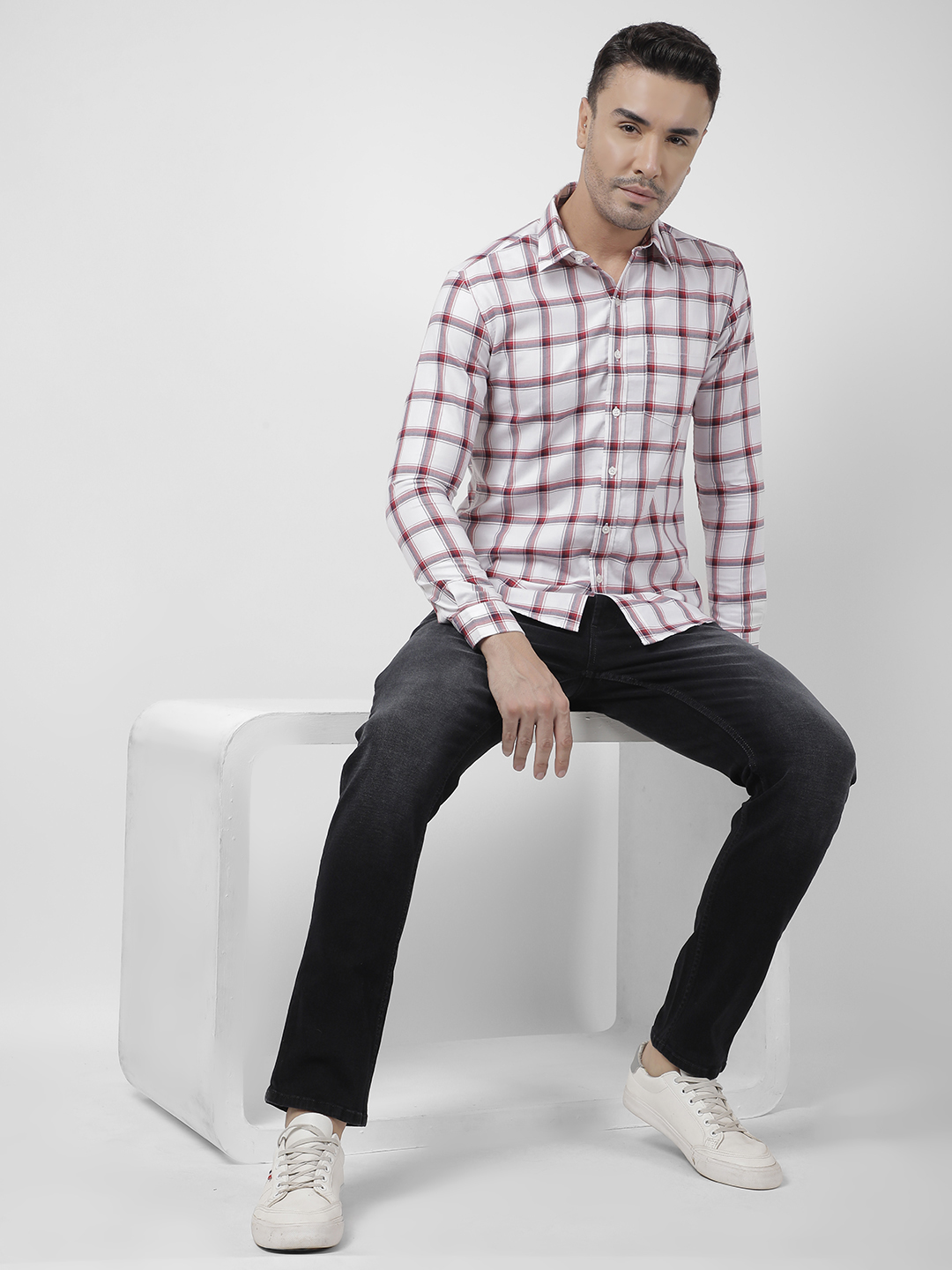 Numero Uno Men Faded Black Jeans